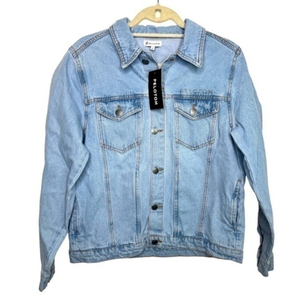 Peloton Together We Go Far jean Jacket Medium NWT